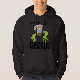 Ta mig till Gecko Funny Gecko Reptile Manar Hoodie