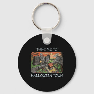 Ta mig till Halloween Town Halloween Costume Nyckelring