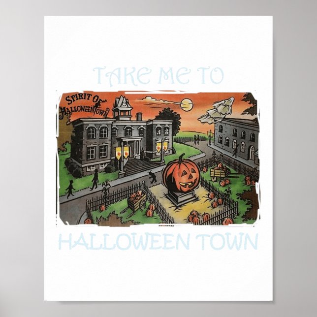Ta mig till Halloween Town Halloween Costume Poster (Framsidan)