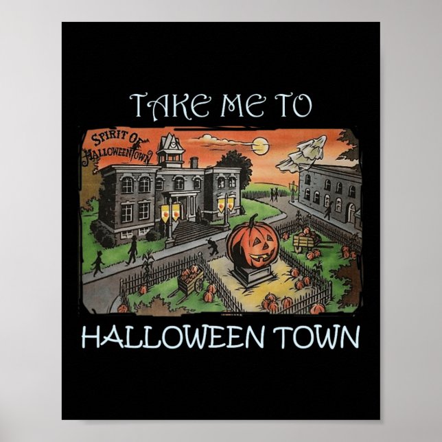 Ta mig till Halloween Town Halloween Costume Poster (Framsidan)