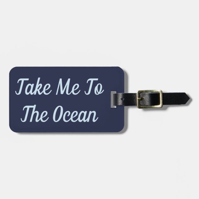 Ta mig till havbagagemärkren bagagebricka (Horisontell Framsida)