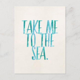 Ta mig till havet - Beach Quote Vykort