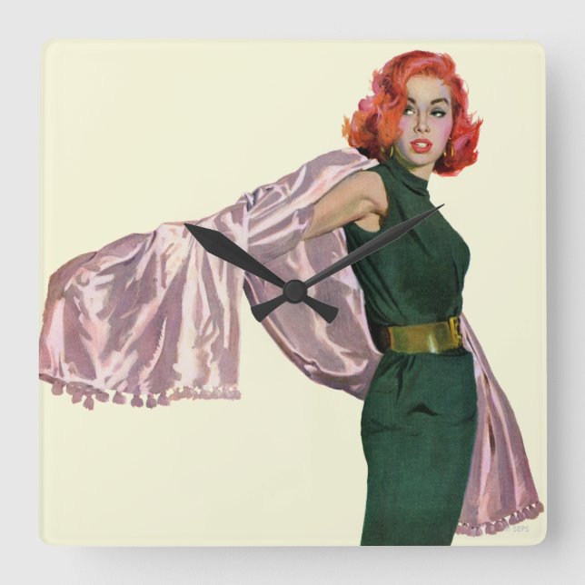 Ta mig till Hollywood Fyrkantig Klocka (Framsida)