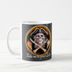 Ta mig till Lido Pirat Skull Kaffemugg