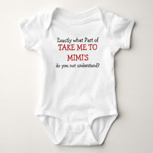 Ta mig till Mimis barndräkt i Baby T Shirt