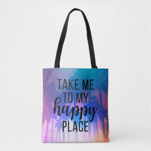 Ta mig till min boho Beach och Handflatan Träd i L Tygkasse