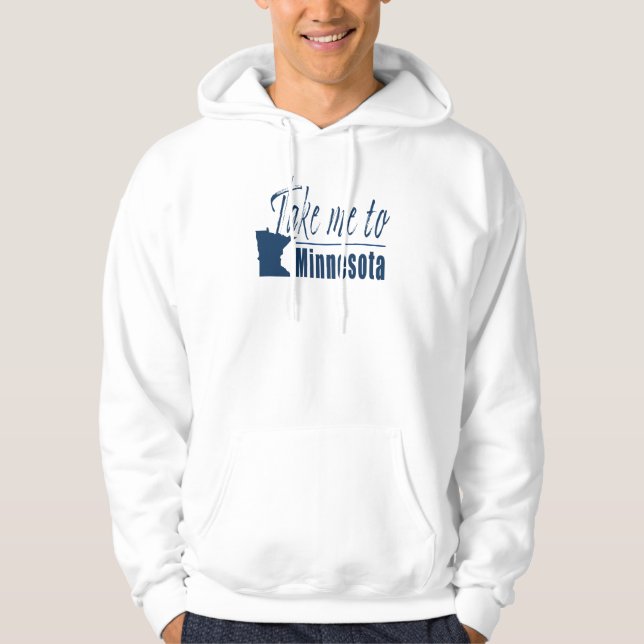 Ta mig till Minnesota Hoodie (Framsida)