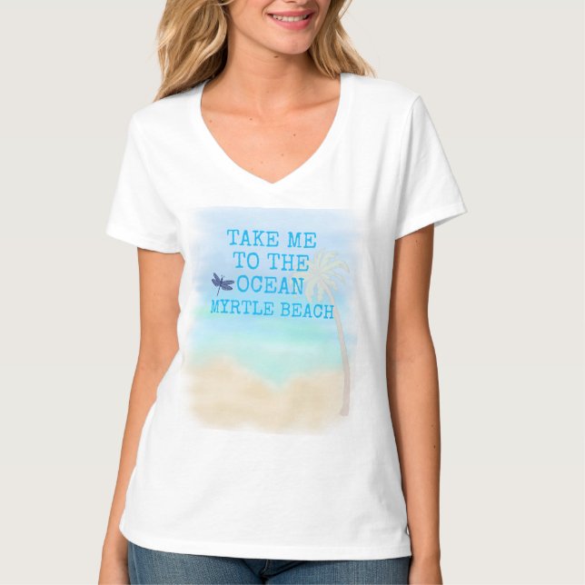 TA MIG TILL OCEAN MYRTLE BEACH DragonflyT-Shirt T Shirt (Framsida)