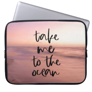 Ta mig till oceanen laptop fodral
