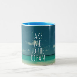 Ta mig till oceanen Två-Tonad mugg
