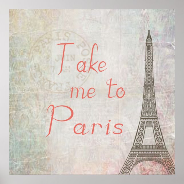 Ta mig till Paris Poster (Framsidan)