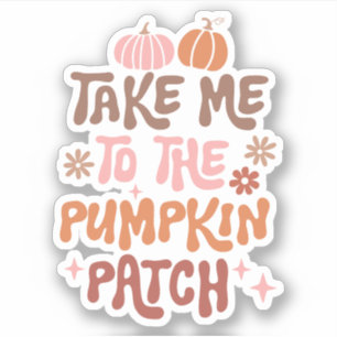 Ta mig till Pumpkin Patch-Anpassningsbarna Klipp v Klistermärken