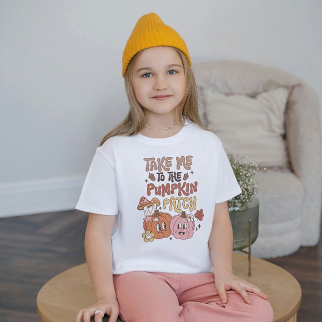 Ta mig till Pumpkin Patch, Fall Vibes Kids T Shirt (Skapare uppladdad)