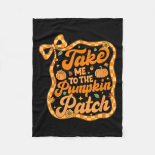 Ta mig till Pumpkin Patch-Thanksgivingen hösten F Fleecefilt