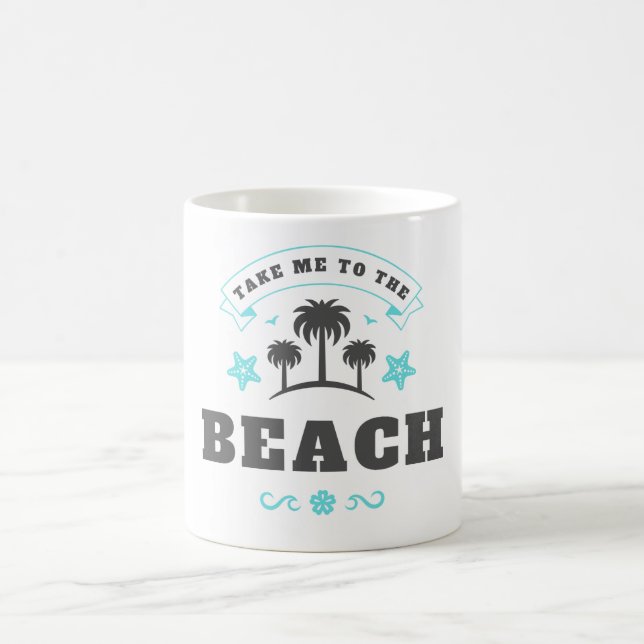 Ta mig till stranden kaffemugg (Center)