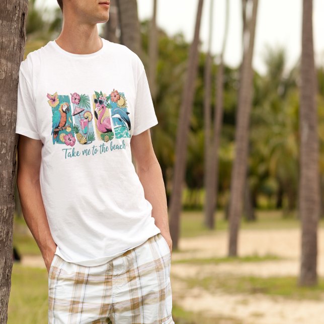 Ta mig till stranden t shirt (Take Me To The Beach T-Shirt)
