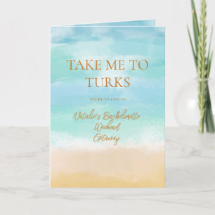 Ta mig till Turks Semester Möhippa Bröllop Inbjudan
