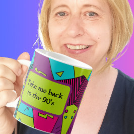 Ta mig tillbaka till 90-talet - 190-talet-babe kaffemugg