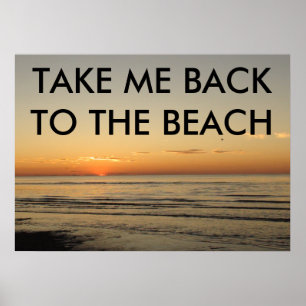 TA MIG TILLBAKA TILL BEACH-POSTER POSTER