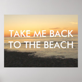 TA MIG TILLBAKA TILL BEACH-POSTER POSTER