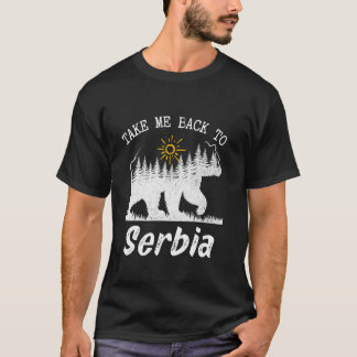 Ta mig tillbaka till Serbiens Vintage Serbiens vac T Shirt