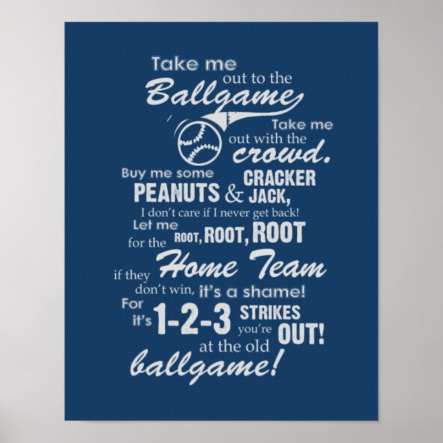 Ta mig ut till Ballmatch - Blue Poster (Framsidan)