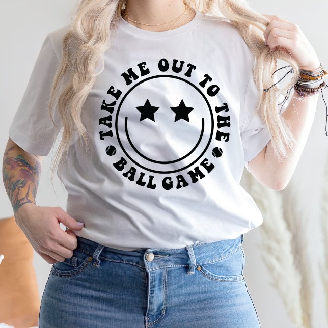 Ta mig ut till matchen i Boll, Baseball Vibes T Shirt (Skapare uppladdad)