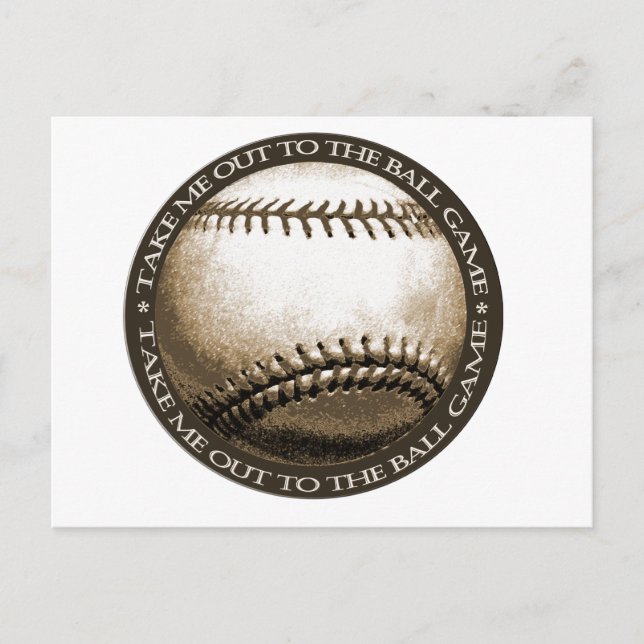 Ta mig ut till matchen i Boll Vykort (Framsida)