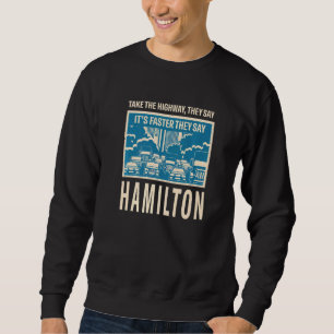 Ta motorvägen Hamilton Coworking Canada Colleagu Lång Ärmad Tröja