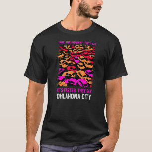 Ta motorvägen Oklahoma City Traffic Okc Rush Ho T Shirt