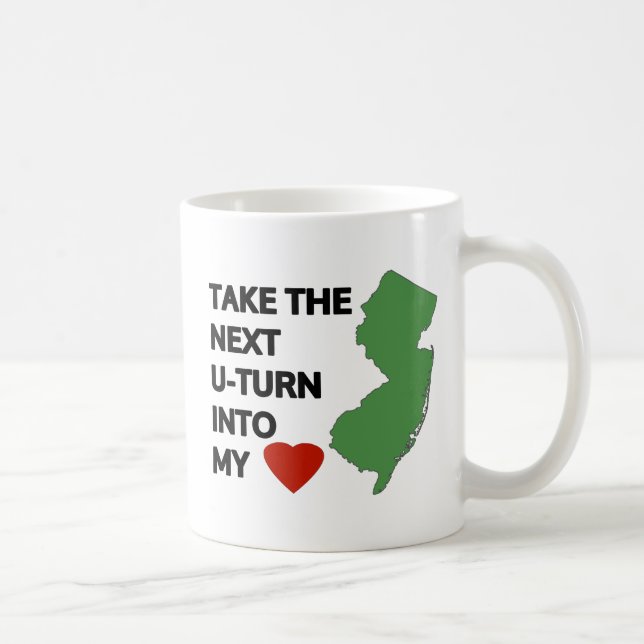 Ta nästa U-sväng till mitt hjärta Kaffemugg (Höger)