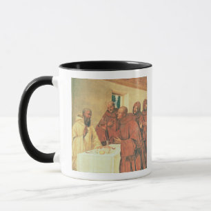 Ta nattvardsgång, från livet av St. Benedict (f Mugg