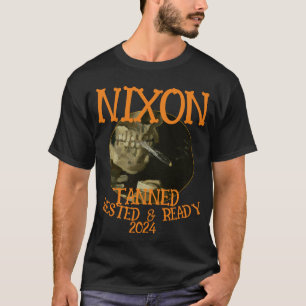 Ta nned Vila & Redo NIXON 2028 President T Shirt