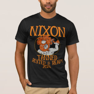 Ta nned Vila & Redo NIXON 2028 President T Shirt