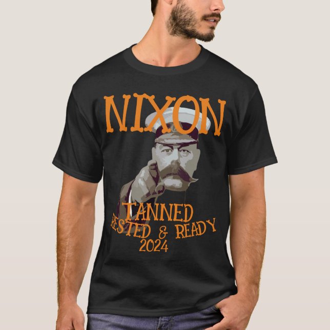 Ta nned Vila & Redo NIXON 2028 President T Shirt (Framsida)