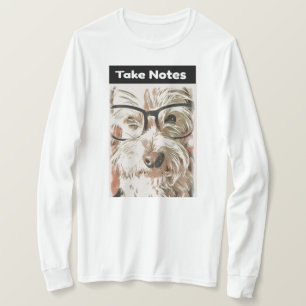 Ta Notes Westie Long-Sleeve Shirt T