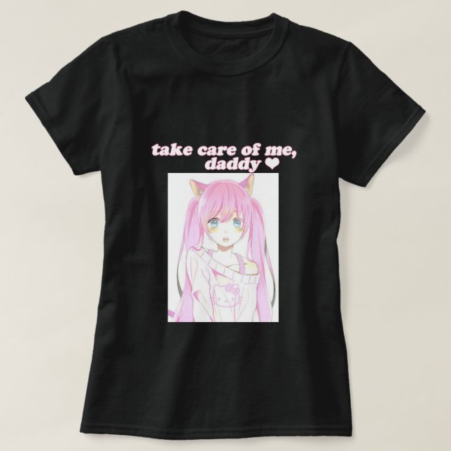 Ta omsorg av mig, pappaskjorta tee (Design framsida)