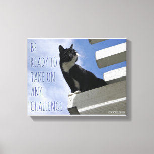 Ta över världens kutkattmotivation canvastryck