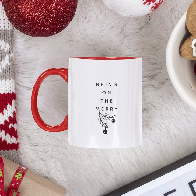 Ta på dig God jul Helgdag Funy Två-Tonad Mugg (Skapare uppladdad)