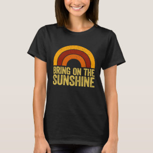 Ta på solnedgången Retro Sunshine T Shirt