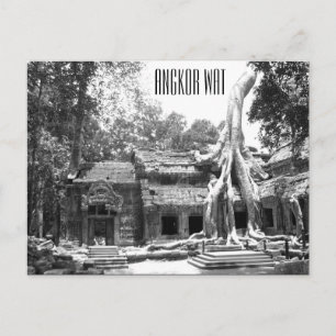 ta prohm angkor vykort