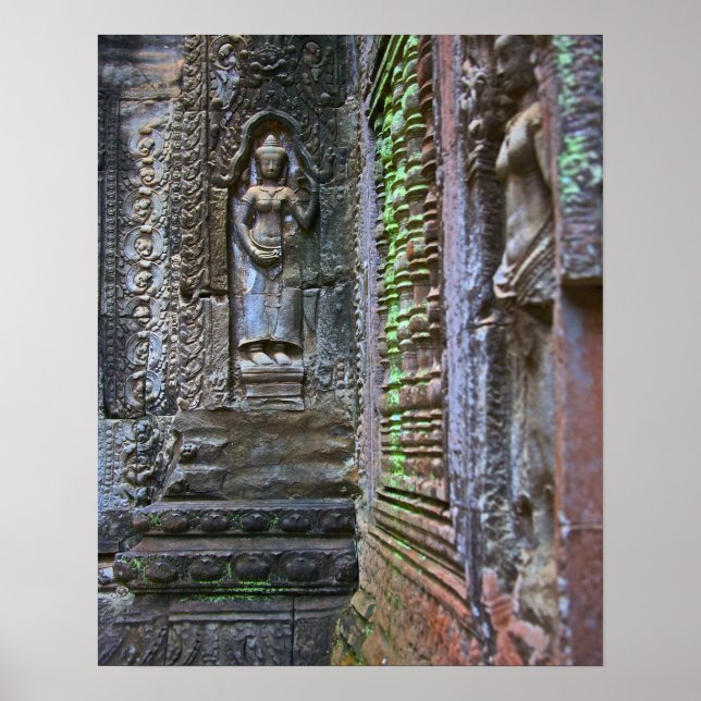 Ta Prohm Temple, Siem RAP Province, Kambodja 2 Poster (Framsidan)