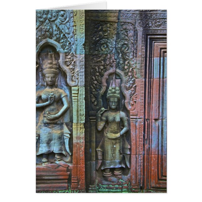 Ta Prohm-templet, Siem Reap-provinsen, Kambodja Hälsningskort (Framsidan)