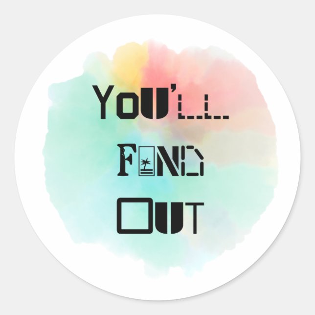 Ta reda på Stänk Runt Klistermärke (Framsida)