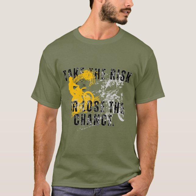 ta risken eller förlora chansen t shirt (Framsida)