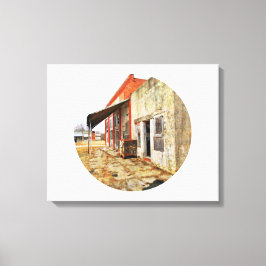 Ta Säkra och Springa!,Ett övergivet landsbygdsföre Canvastryck