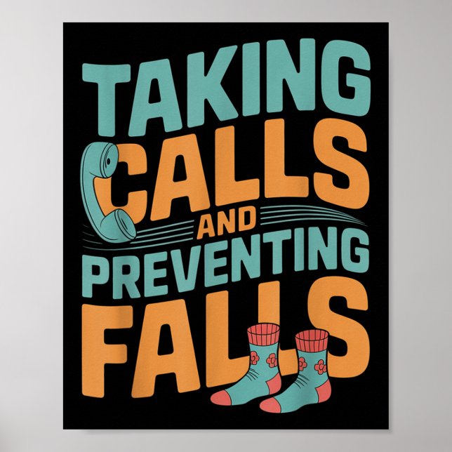 Ta samtal och förebygga fall Sjuksköterskans engag Poster (Framsidan)