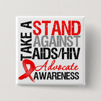 Ta ställning mot AIDS hiv Knapp