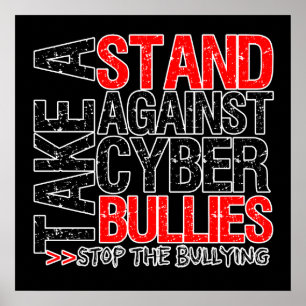 Ta ställning mot cyberkulor poster