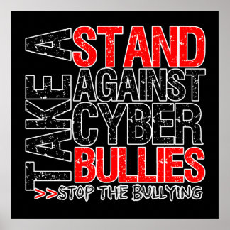Ta ställning mot cyberkulor poster